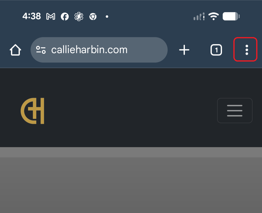 Android menu button